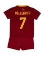 AS Roma Lorenzo Pellegrini #7 Heimtrikotsatz für Kinder 2022-23 Kurzarm (+ Kurze Hosen)
